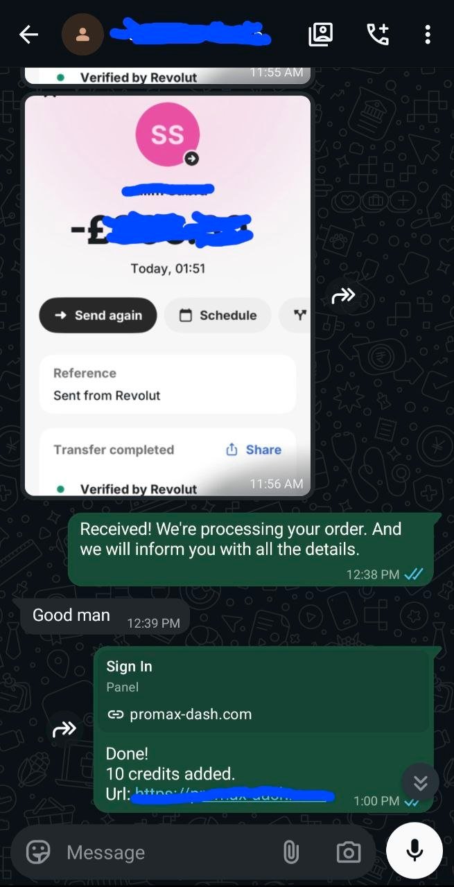 Example IPTV reseller panel feedback conversation